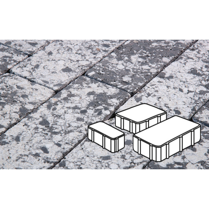 Тротуарная плитка Фабрика Готика Новый Город 60 мм Диорит FINERRO