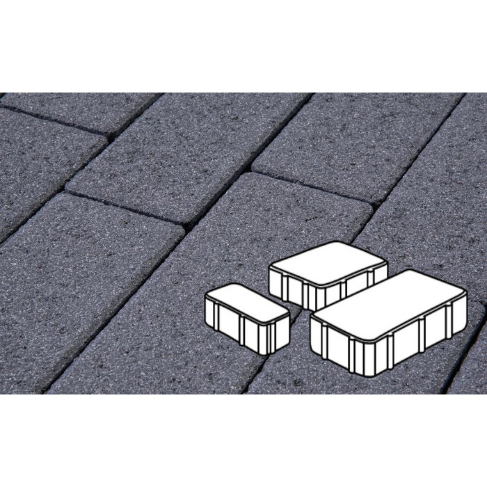 Тротуарная плитка Фабрика Готика Новый Город 60 мм Амфиболит FERRO