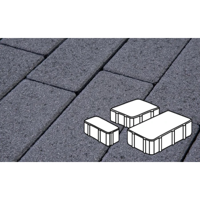 Тротуарная плитка Фабрика Готика Новый Город 60 мм Амфиболит FINERRO