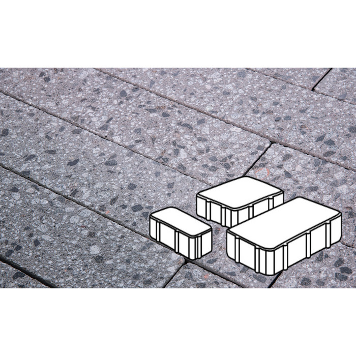 Тротуарная плитка Фабрика Готика Новый Город 80 мм Галенит FINERRO