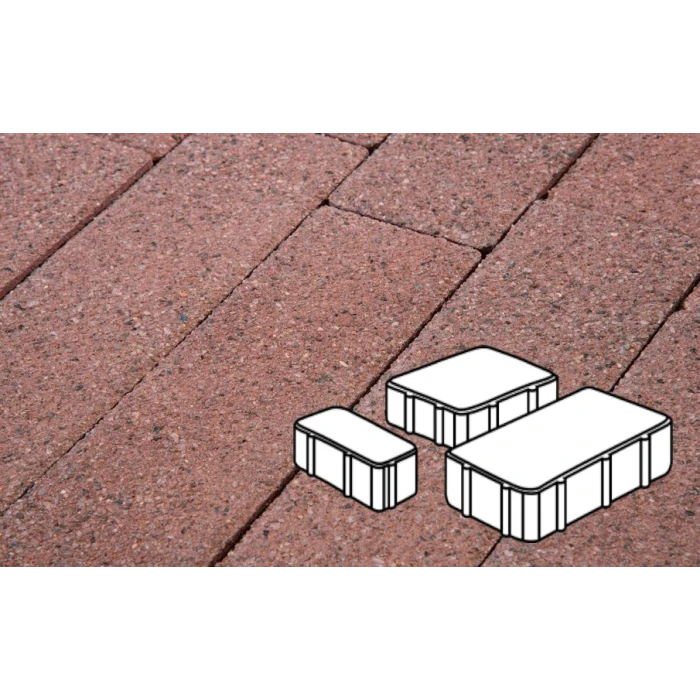 Тротуарная плитка Фабрика Готика Новый Город 80 мм Голд Кристалл