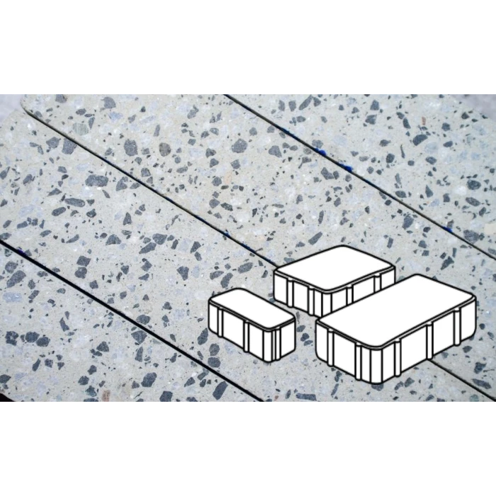 Тротуарная плитка Фабрика Готика Новый Город 80 мм Грис Парга FINO