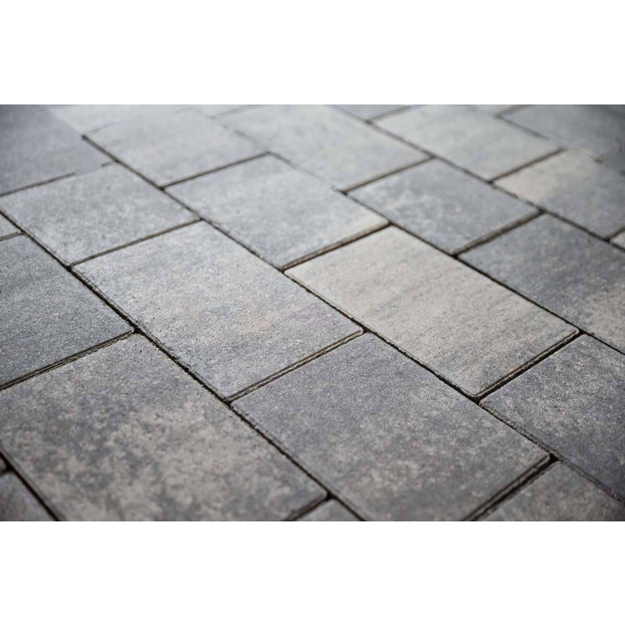 Тротуарная плитка Фабрика Готика Новый Город 80 мм Сильвер 1