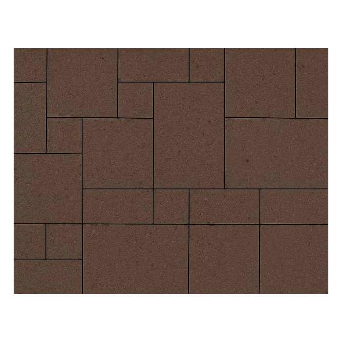 Тротуарная плитка 342 Механический завод Вилла 80 мм Темно-коричневый