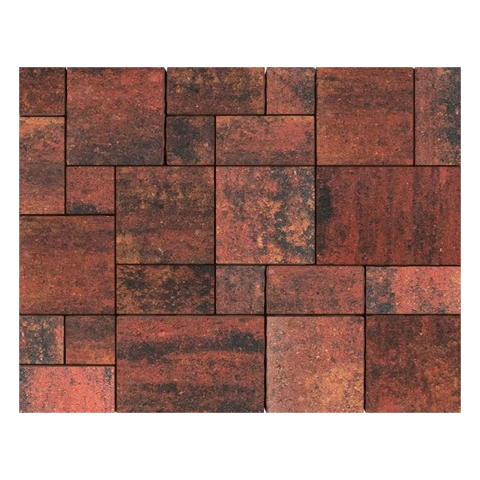 Тротуарная плитка 342 Механический завод Вилла ColorMix 80мм Вулкан