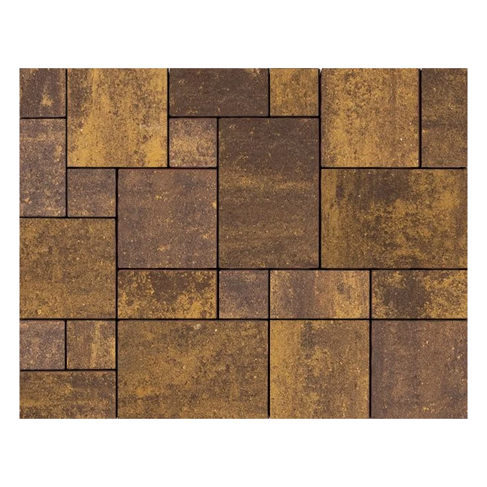 Тротуарная плитка 342 Механический завод Вилла ColorMix 80мм Каньон