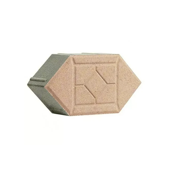 Тротуарная плитка 342 механический завод Ромб 80 мм Бежевый