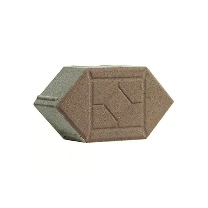 Тротуарная плитка 342 механический завод Ромб 80 мм Коричневый
