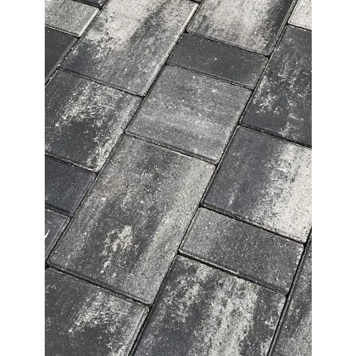 Тротуарная плитка Koldiz Брусчатка 50 мм Оникс Черный