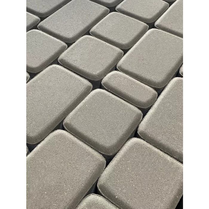 Тротуарная плитка Koldiz Брусчатка 50 мм Стандарт Серый