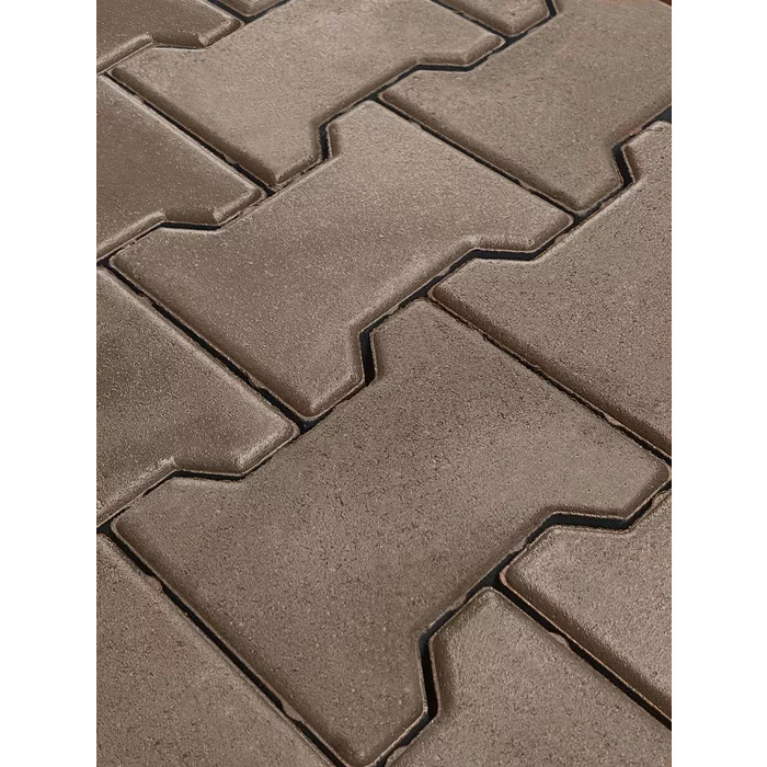 Тротуарная плитка Koldiz Брусчатка 60 мм Моно Коричневый