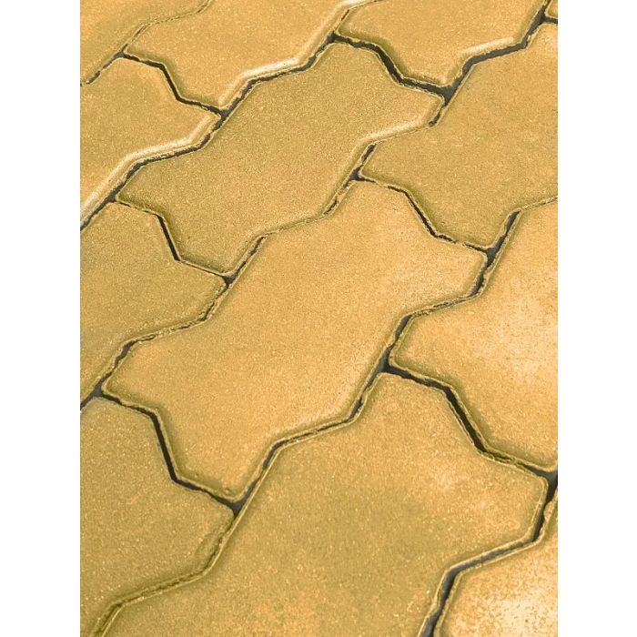 Тротуарная плитка Koldiz Волна 60 мм Моно Желтый