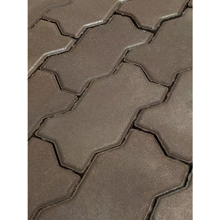 Тротуарная плитка Koldiz Волна 60 мм Моно Коричневый