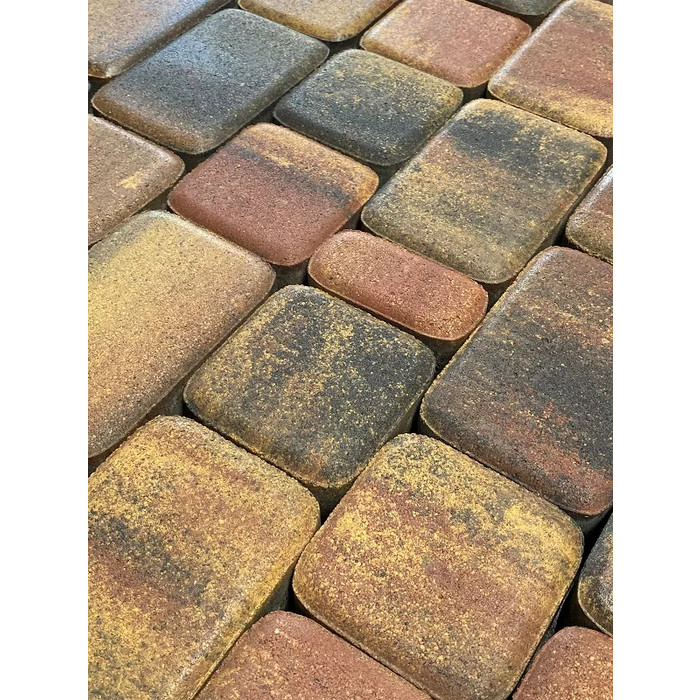 Тротуарная плитка Koldiz Старый город 50 мм Оникс Желтый