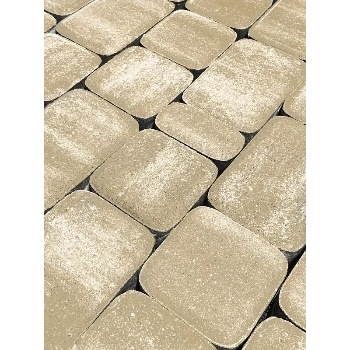 Тротуарная плитка Koldiz Старый город 50 мм Оникс Песочный