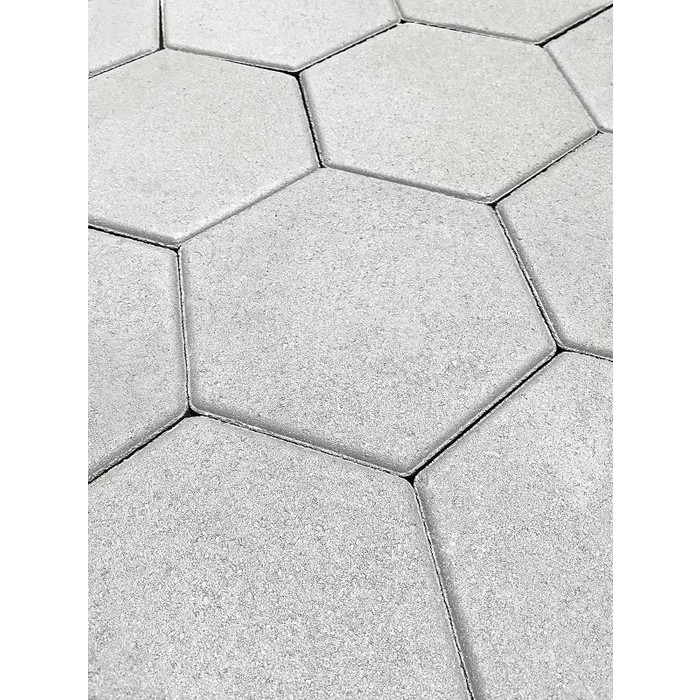 Тротуарная плитка Koldiz Шестигранник 60 мм Моно Белый