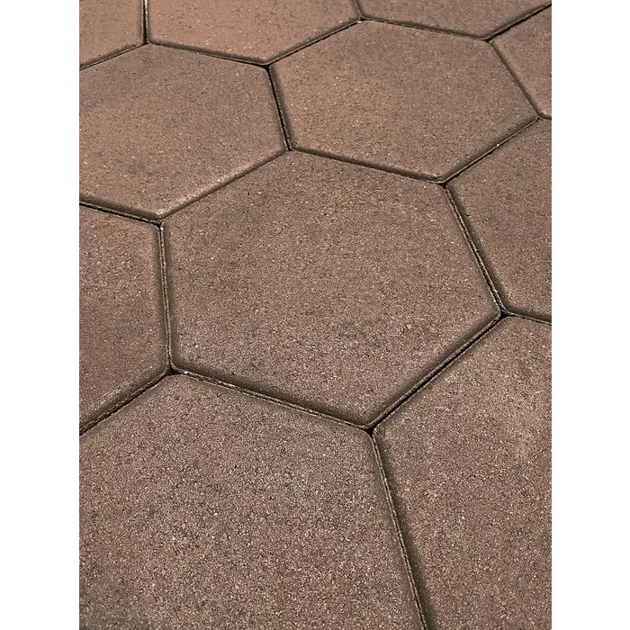 Тротуарная плитка Koldiz Шестигранник 60 мм Моно Коричневый