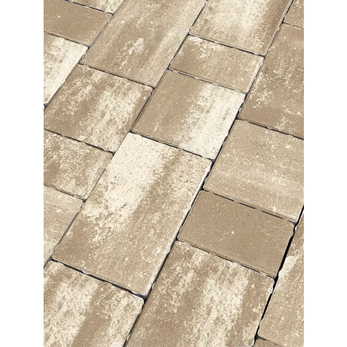 Тротуарная плитка Koldiz Новый Город 60 мм Оникс Песочный