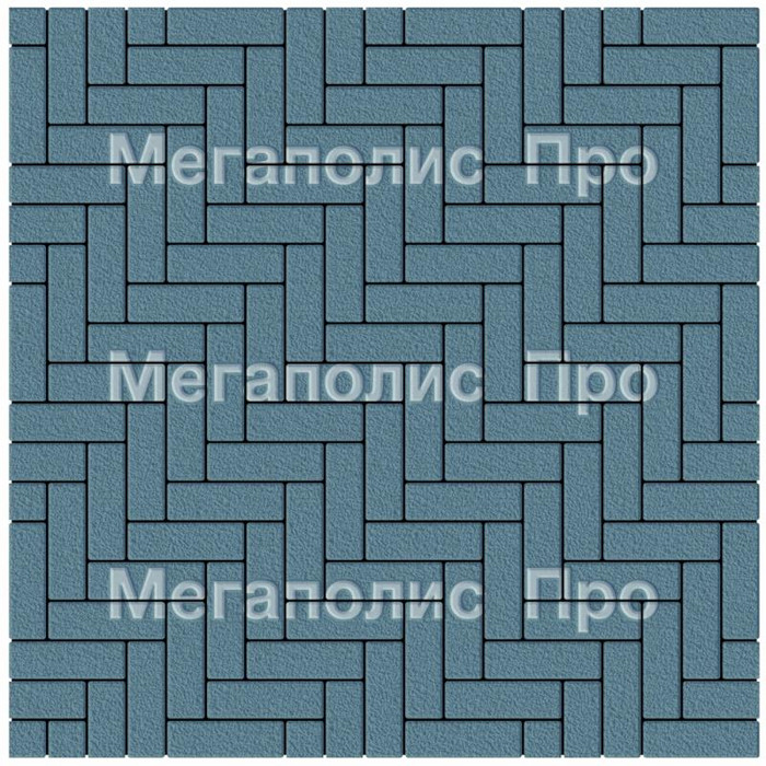 Тротуарная плитка Выбор Паркет Б.4.П.6 Синий Гранит фото 2