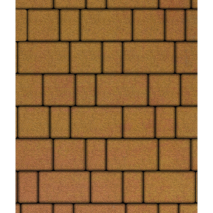 Тротуарная плитка Выбор Старый город Листопад 1Ф.8 80 мм Сахара