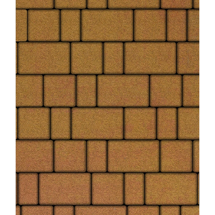 Тротуарная плитка Выбор Старый город Листопад 1Ф.8 80 мм Сахара