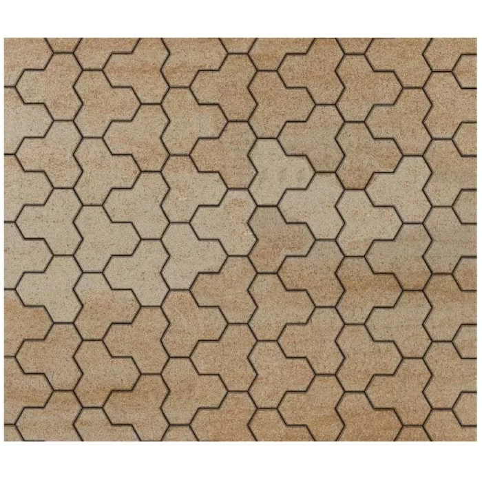 Тротуарная плитка Выбор Трилистник В.7.Ф.10 100 мм Искусственный камень Степняк