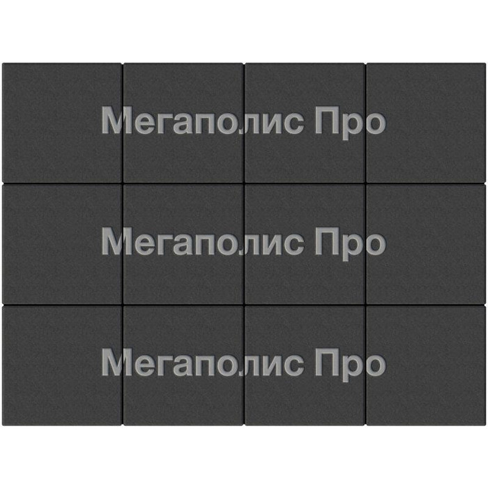 Тротуарные плиты Выбор Квадрат  Б.1.К.6 300х300х60 мм Стандарт Черный фото 4