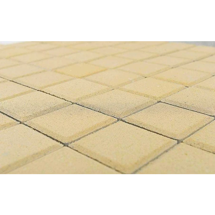 Тротуарная плитка Braer ЛУВР Квадрат 100х100х60 мм Песочный