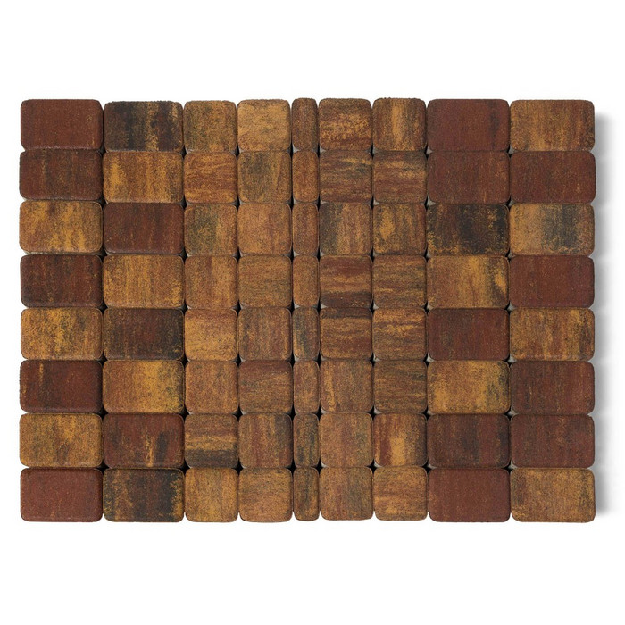 Тротуарная плитка Braer Домино, 60 мм. COLOR MIX 