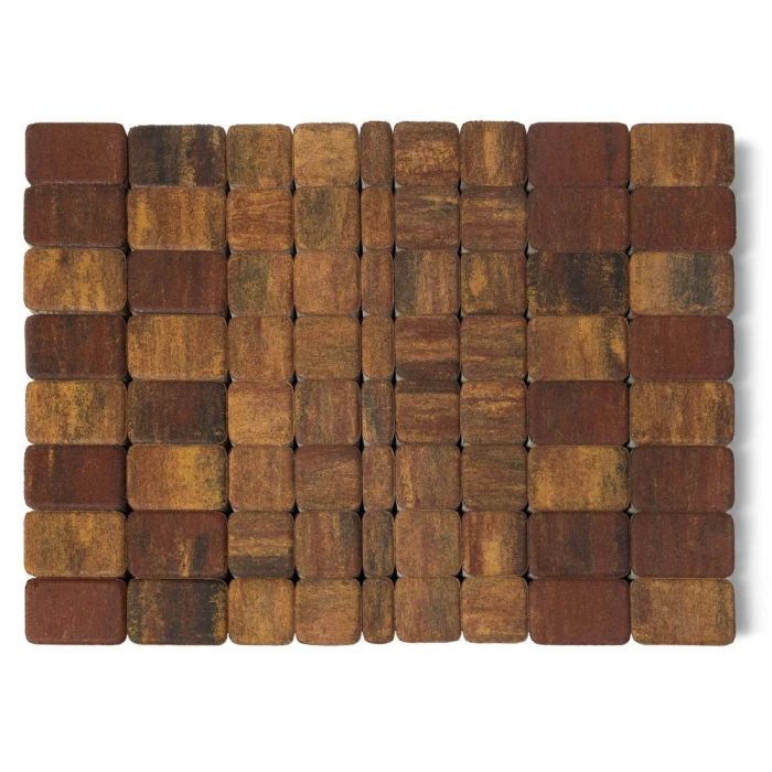 Тротуарная плитка Braer Домино, 60 мм. COLOR MIX 