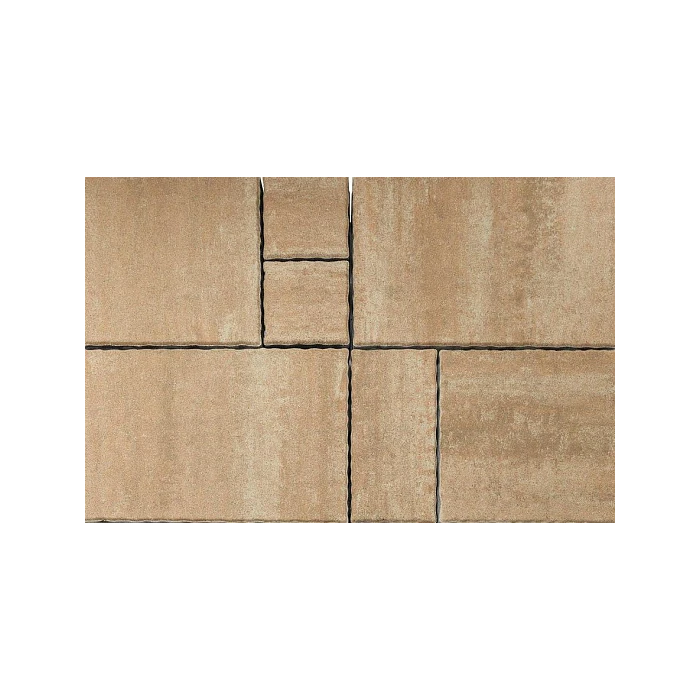 Тротуарная плитка Braer Патио 60 мм, ColorMix, цвет Плато