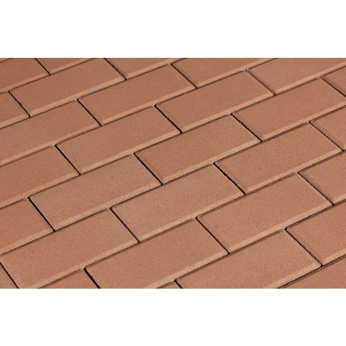 Брусчатка 342 механический завод Прямоугольник 200х100х80 мм Оранжевый