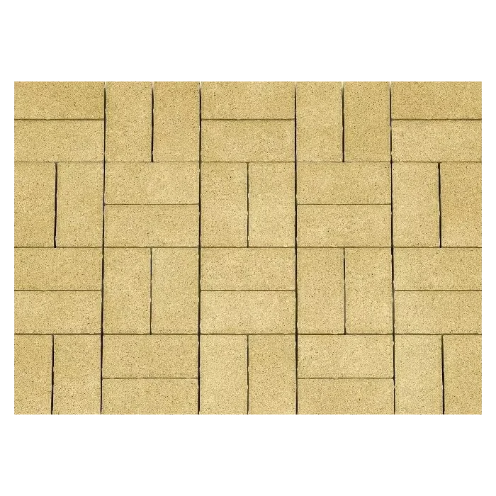 Брусчатка Каменный Век Кирпичик 200х100х40 мм. Желтый