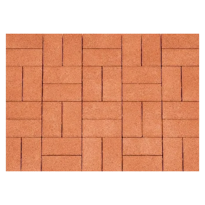 Брусчатка Каменный Век Кирпичик 200х100х40 мм. Оранжевый