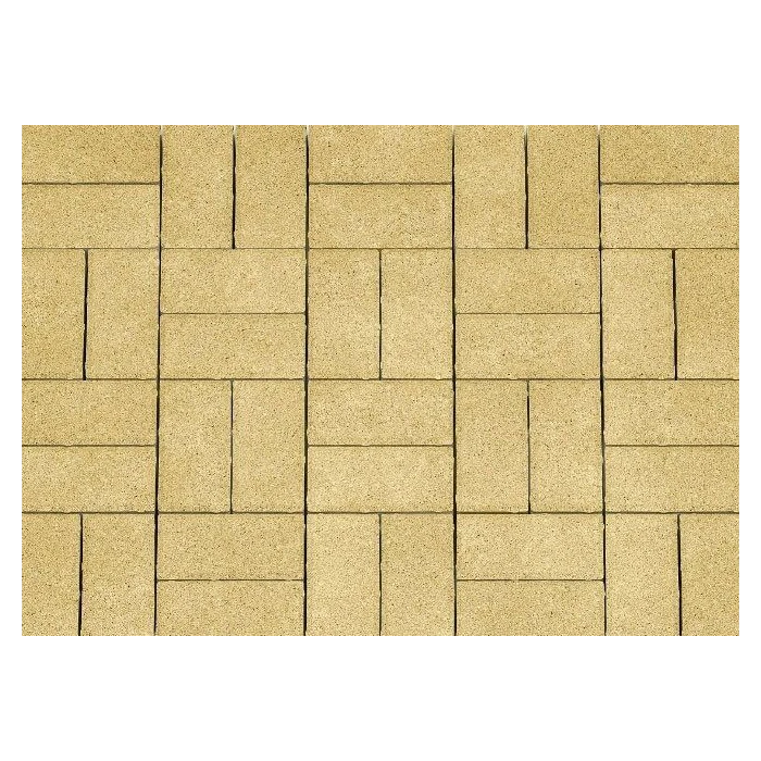 Брусчатка Каменный Век Кирпичик 200х100х60 мм. Желтый