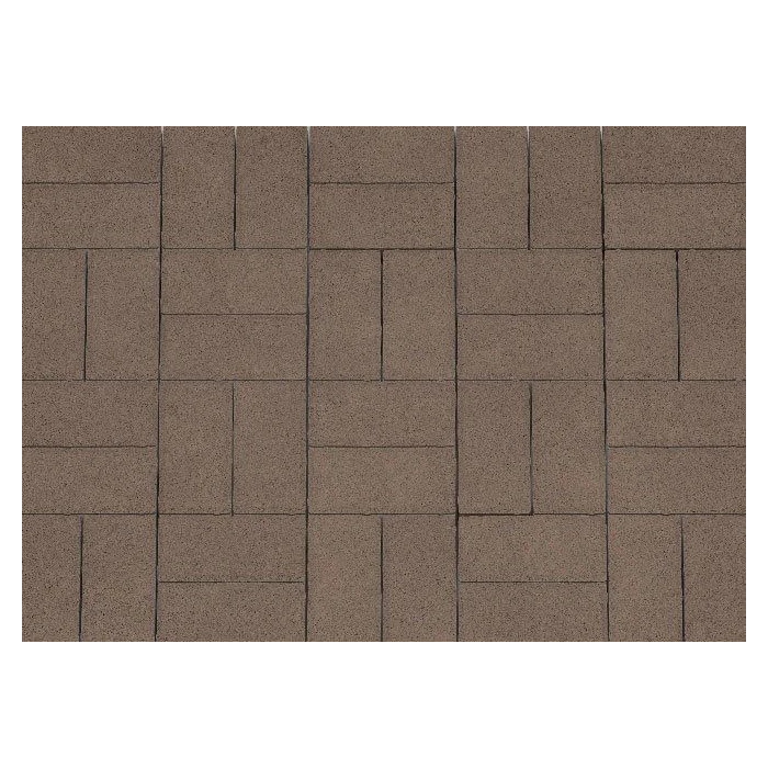 Брусчатка Каменный Век Кирпичик 200х100х60 мм. Светло-коричневый