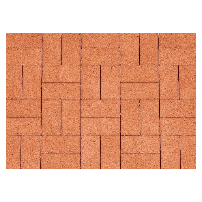 Брусчатка Каменный Век Кирпичик 200х100х60 мм. Оранжевый