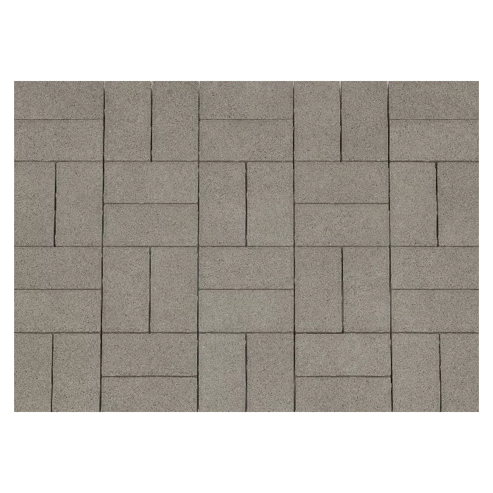 Брусчатка Каменный Век Кирпичик 200х100х60 мм. Серый