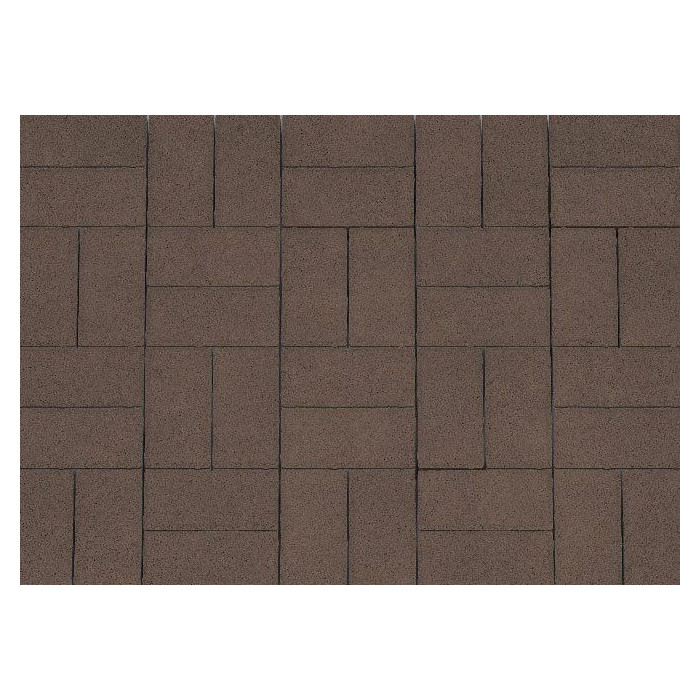 Брусчатка Каменный Век Кирпичик 200х100х60 мм. Темно-коричневый