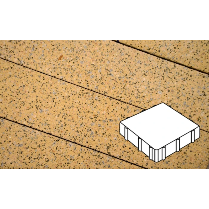 Плита Фабрика Готика Квадрат  300х300х60 мм GRANITE FERRO Жельтау