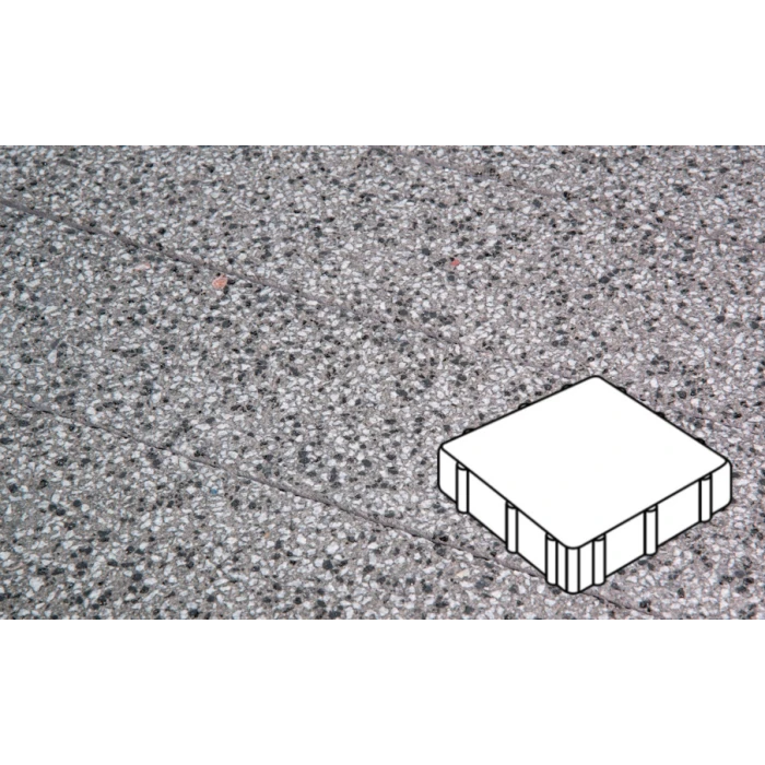 Плита Фабрика Готика Квадрат  300х300х60 мм GRANITE FERRO Белла Уайт