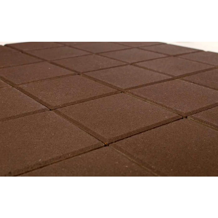 Тротуарная плитка Braer ЛУВР Квадрат 100х100х60 мм Терракотовый
