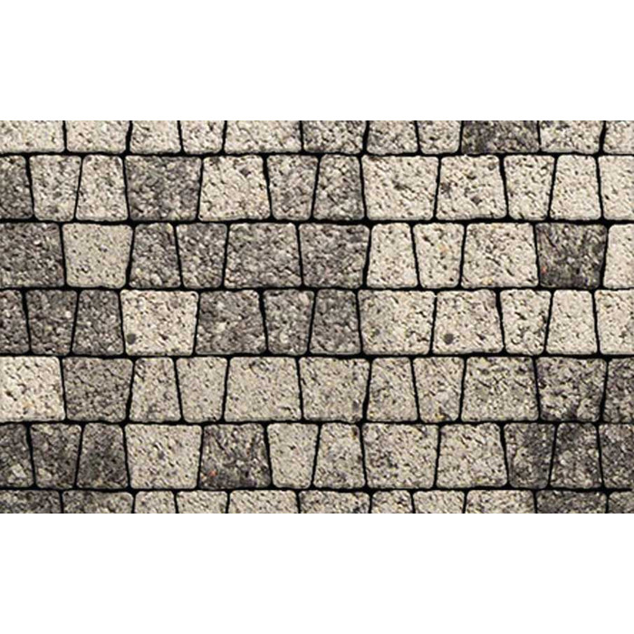 Тротуарная плитка Выбор Антик Б.3.А.6 60 мм Антрацит Гранит