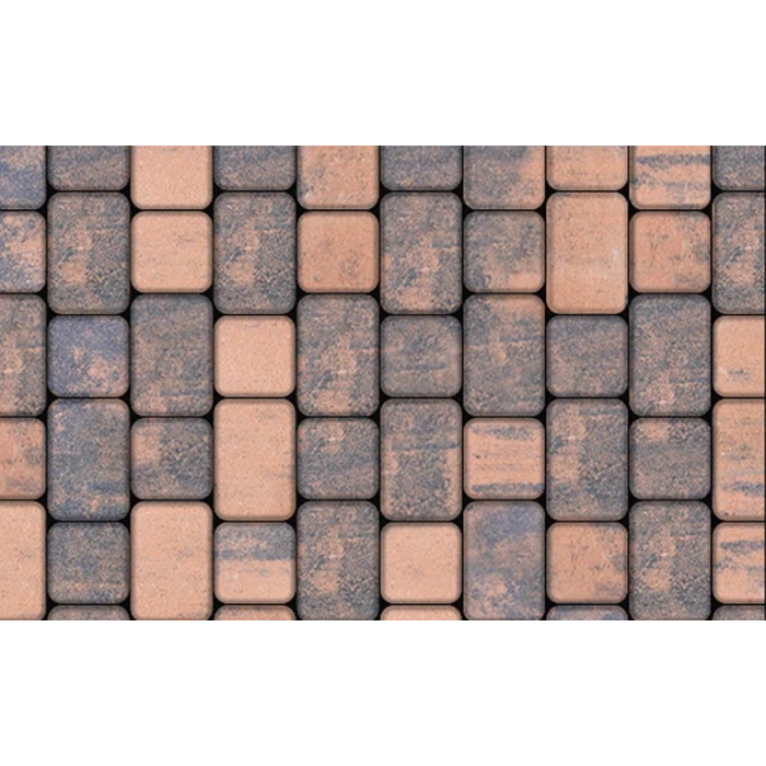 Тротуарная плитка Выбор Классико Листопад Б.1.КО.6 М 60 мм Мустанг