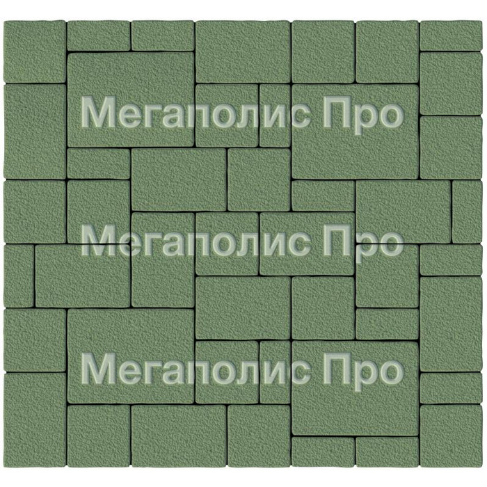 Тротуарная плитка Выбор Мюнхен Б.2. Фсм.6 60 мм гранит Зеленый фото 2