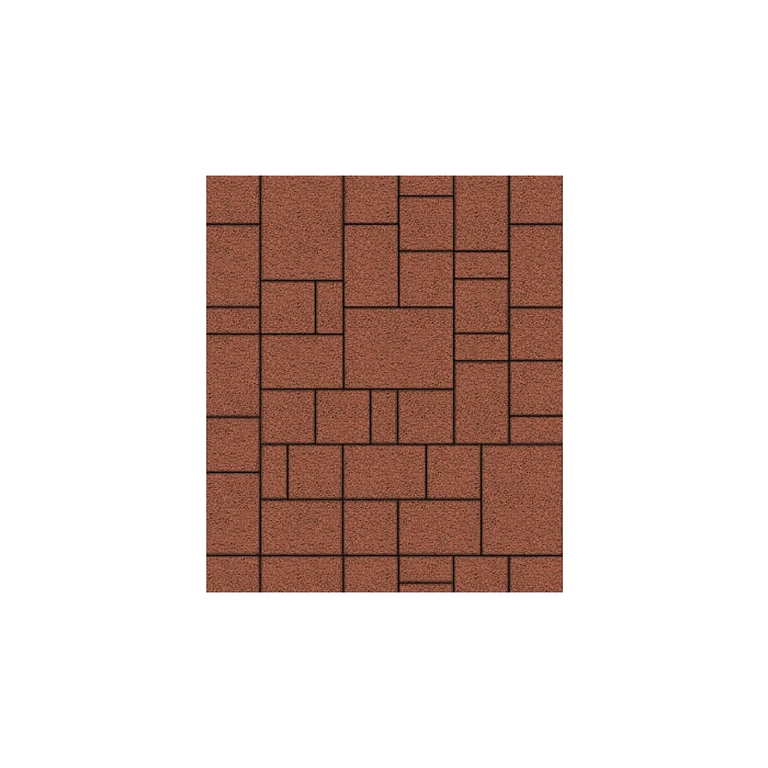 Тротуарная плитка Выбор Мюнхен Б.2. Фсм.6 60 мм гранит Красный