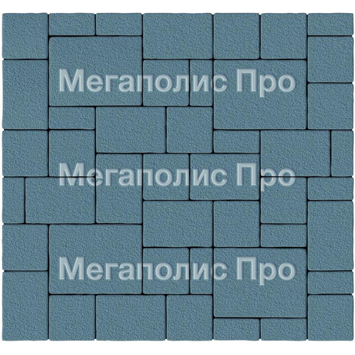 Тротуарная плитка Выбор Мюнхен Б.2. Фсм.6 60 мм гранит Синий фото 2