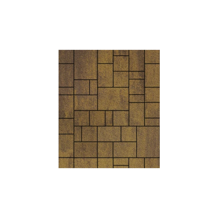 Тротуарная плитка Выбор Мюнхен Б.2. Фсм.6 60 мм Листопад гранит Янтарь