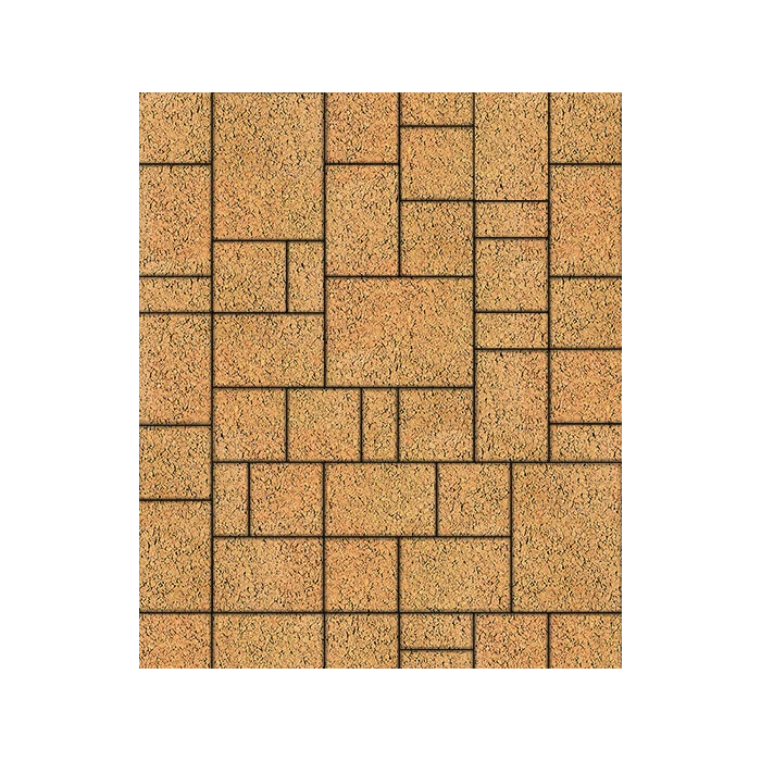 Тротуарная плитка Выбор Мюнхен Б.2. Фсм.6 60 мм Листопад Сахара