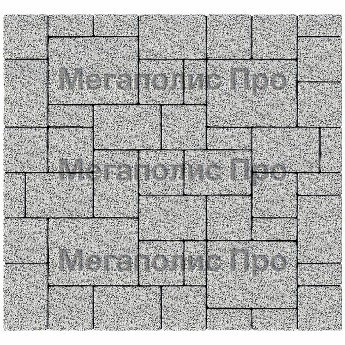 Тротуарная плитка Выбор Мюнхен Б.2. Фсм.6 60 мм Стоунмикс Бело-черный фото 3